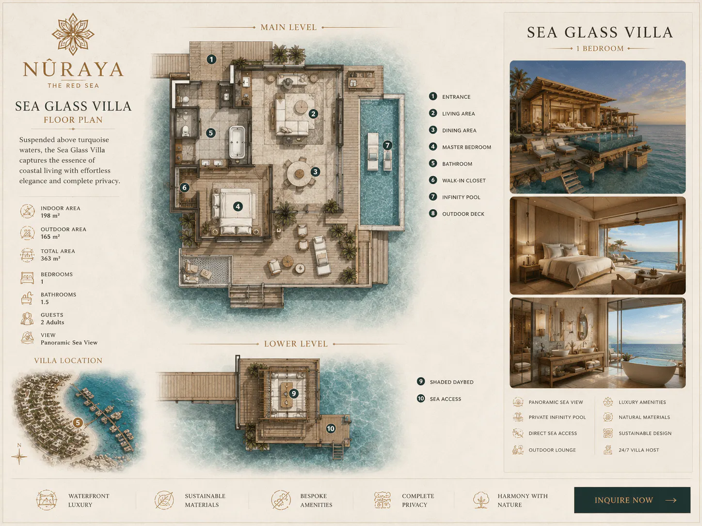 Sea Glass Villa floor plan